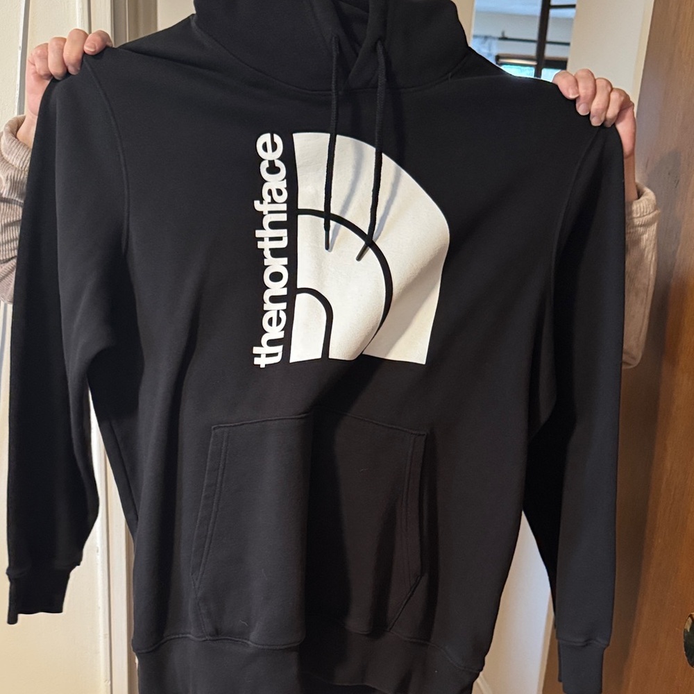The North Face Black and White Logo Hoodie